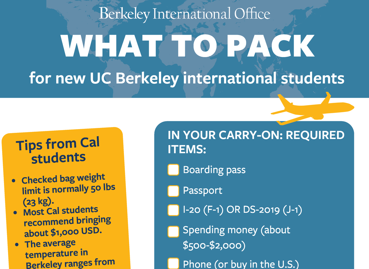 BIO What to Pack infographic