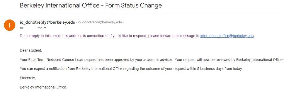 acceptance email text to student